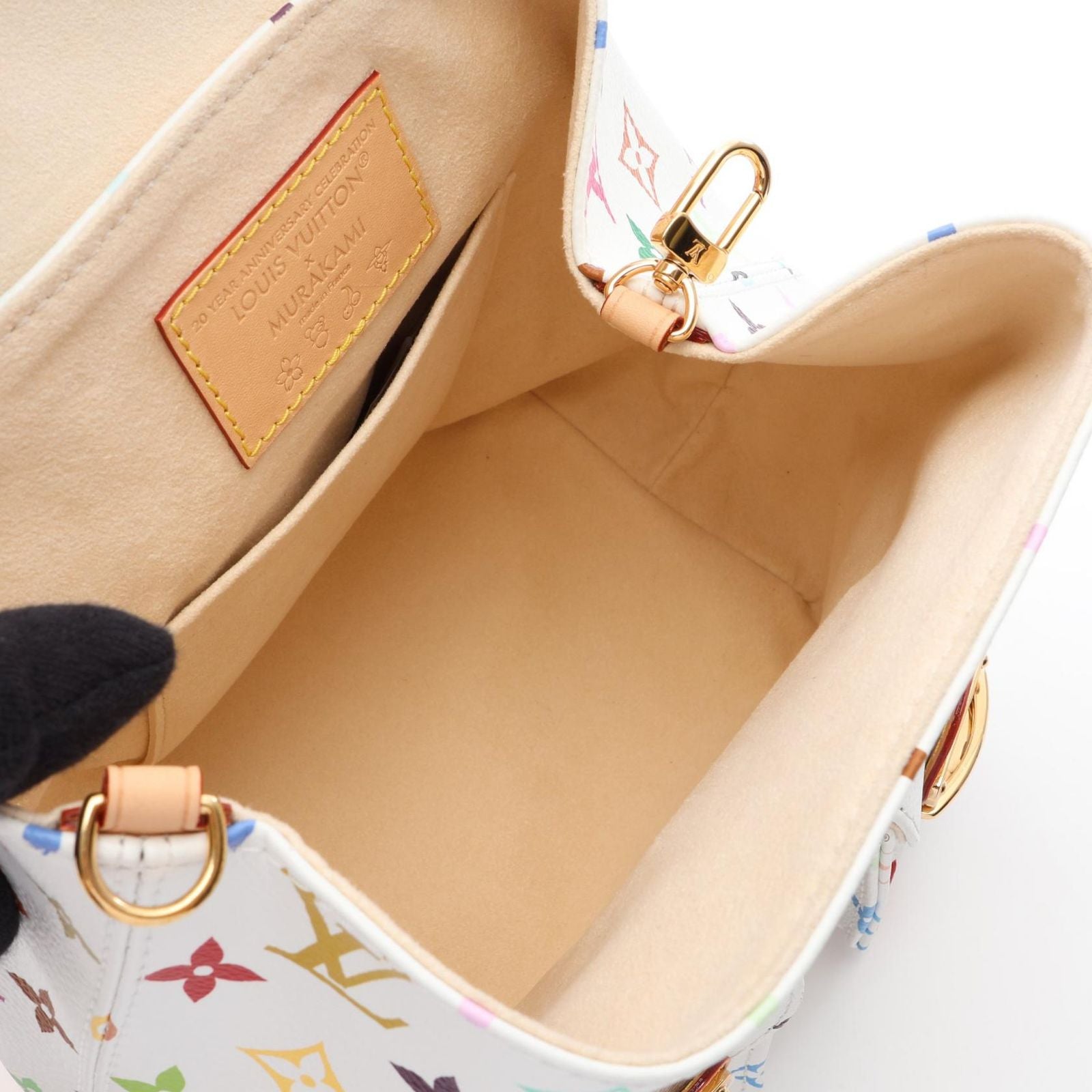 Louis Vuitton Backpack LV TM Venice Monogram Multicolor Blanc Canvas Leather LV — view 3