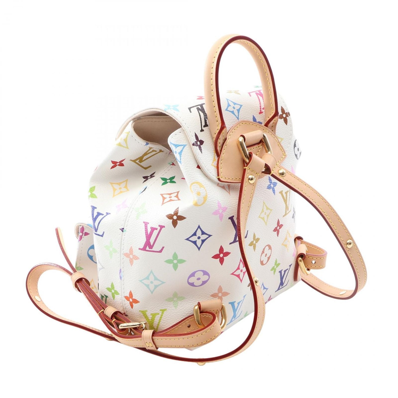 Louis Vuitton Backpack LV TM Venice Monogram Multicolor Blanc Canvas Leather LV — view 2
