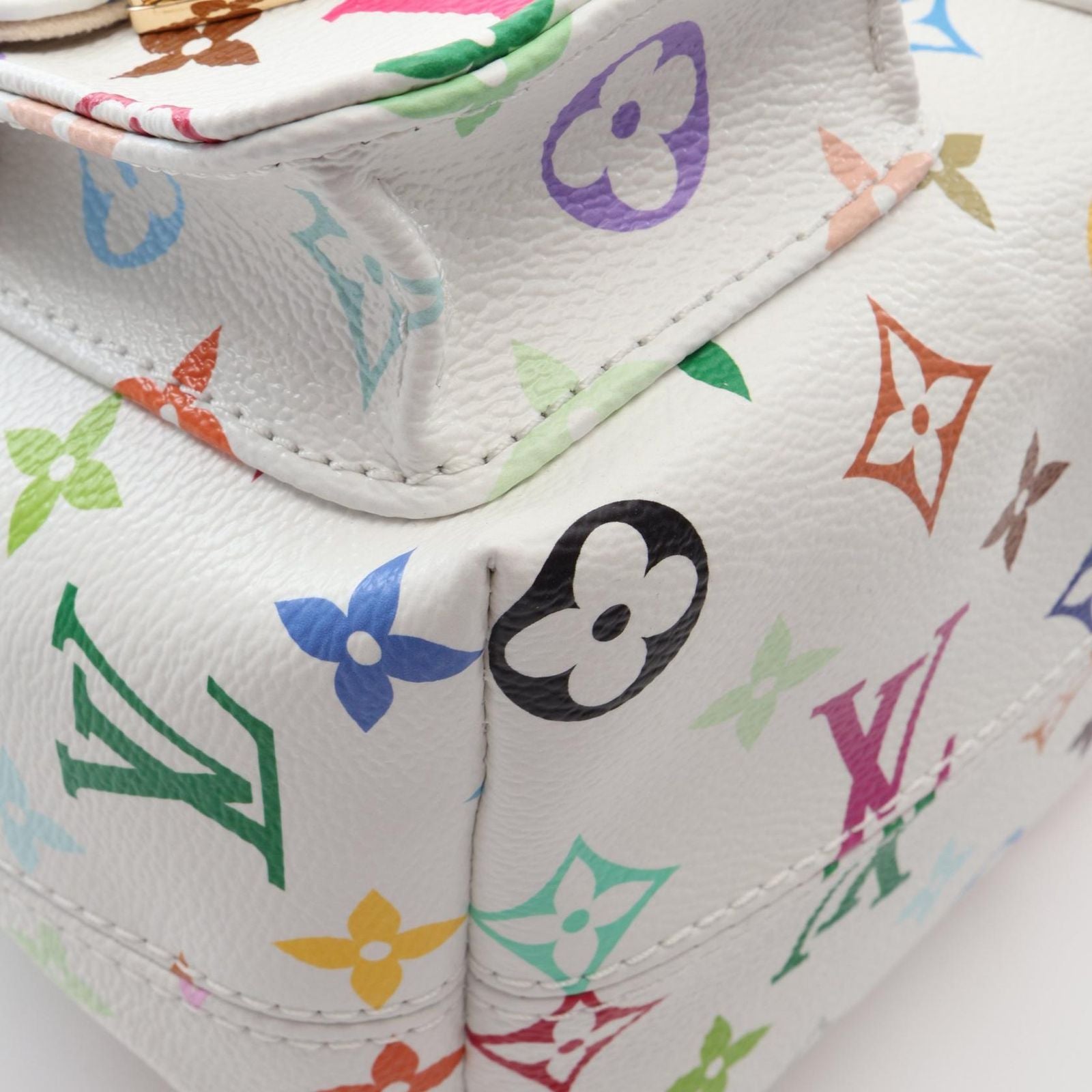 Louis Vuitton Backpack LV TM Venice Monogram Multicolor Blanc Canvas Leather LV — view 6