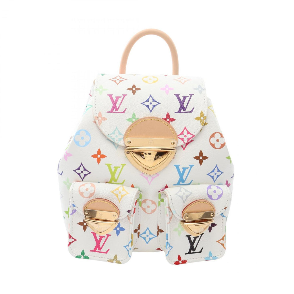 Louis Vuitton Backpack LV TM Venice Monogram Multicolor Blanc Canvas Leather LV