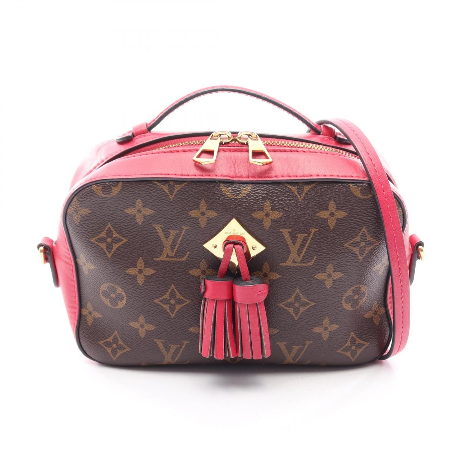 Louis Vuitton Shoulder Bag Saintonge Monogram Frisia 2-Way Canvas Leather