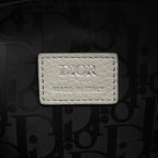 Dior Handbag Saddle Soft Bag 2-Way Gray Leather — view 4