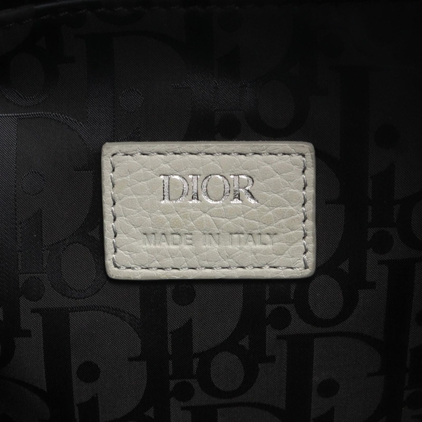 Dior Handbag Saddle Soft Bag 2-Way Gray Leather — view 4
