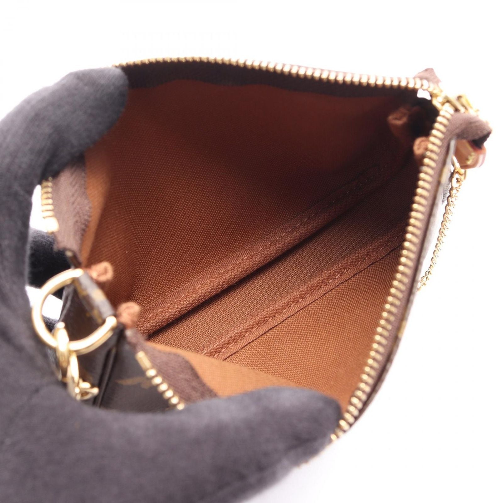 Louis Vuitton Handbag Mini Pochette Accessoire Monogram Canvas Leather — view 3