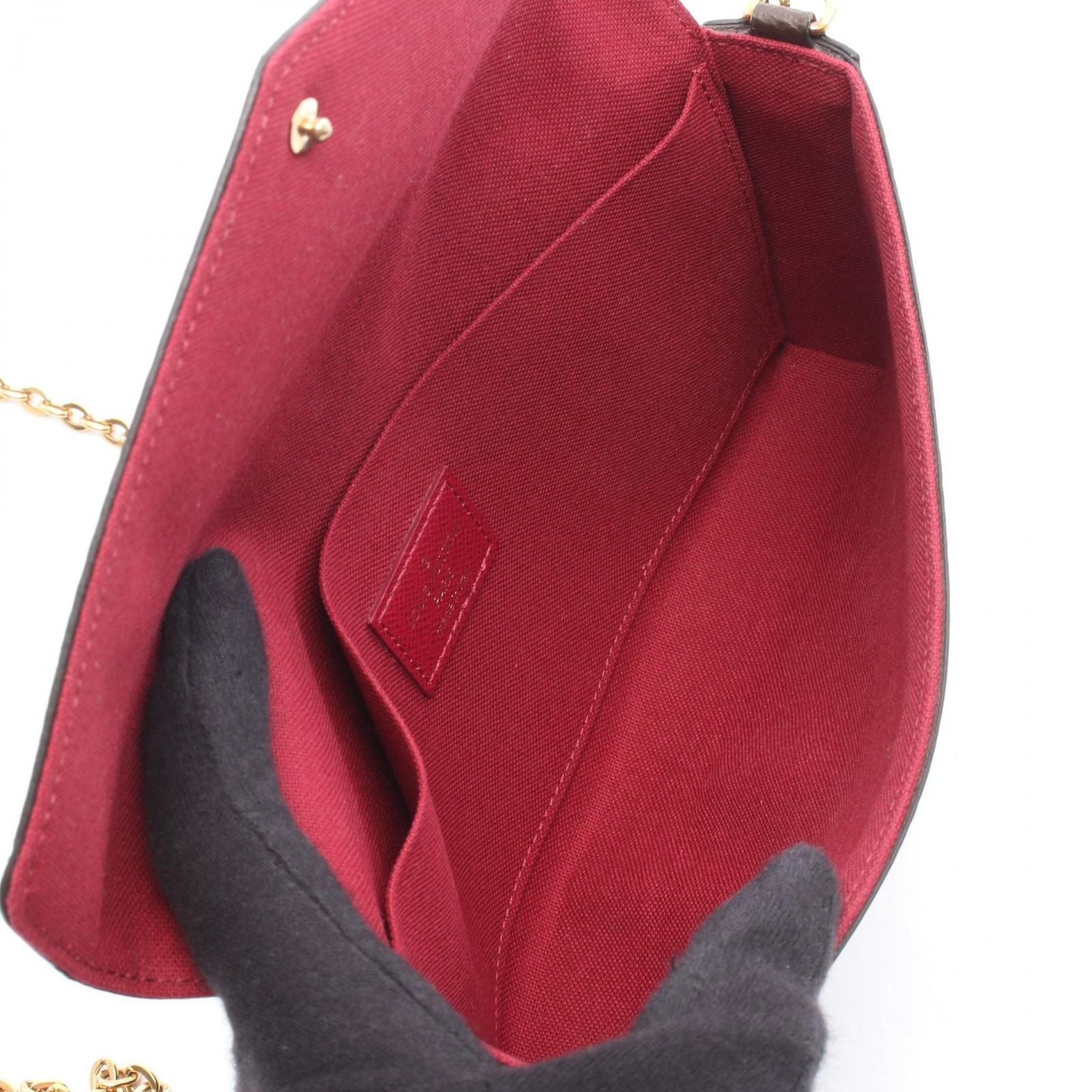 Louis Vuitton Shoulder Bag Pochette Felicity Canvas Leather — view 3