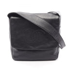 Chanel Shoulder Bag CC Logo Black Lambskin CC