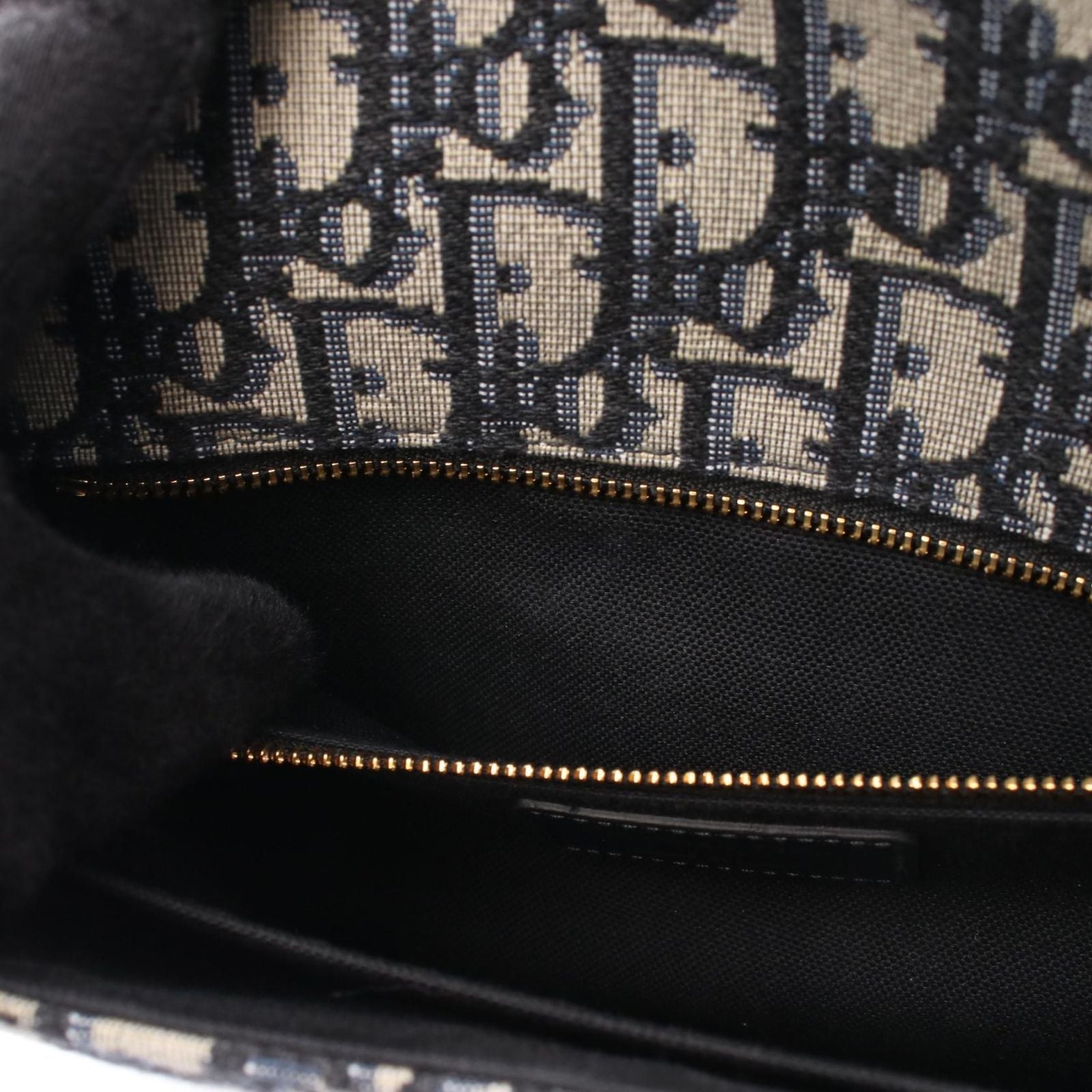 Dior Shoulder Bag 30 Montaigne Oblique Jacquard Navy Canvas Leather — view 5