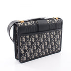 Dior Shoulder Bag 30 Montaigne Oblique Jacquard Navy Canvas Leather — view 2
