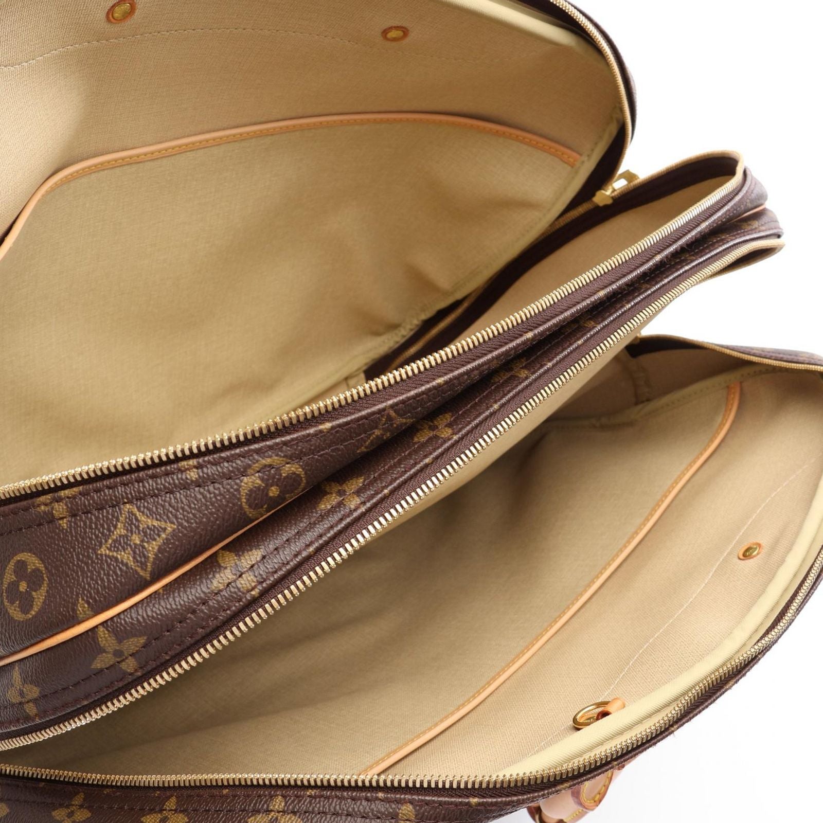 Louis Vuitton Boston Bag Alize 2-Way Canvas Leather 24 — view 3