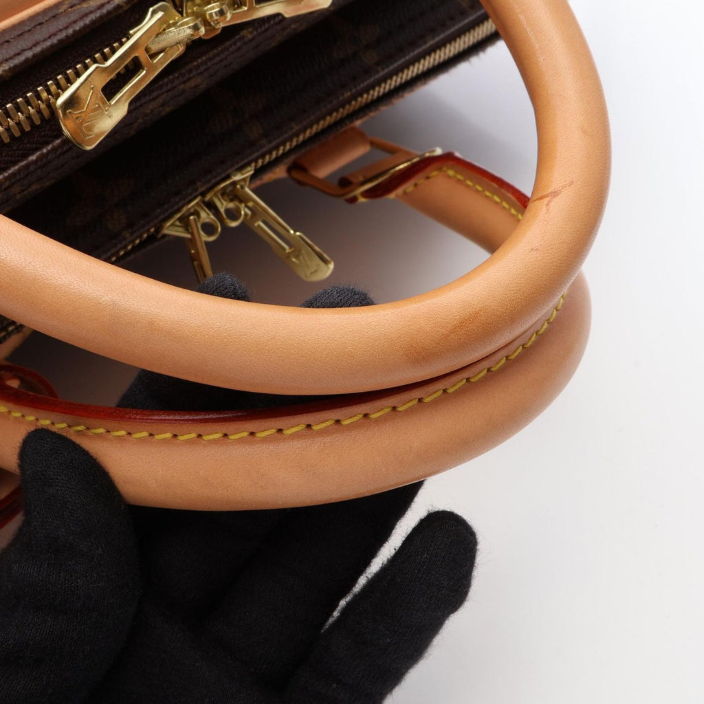 Louis Vuitton Boston Bag Alize 2-Way Canvas Leather 24 — view 6