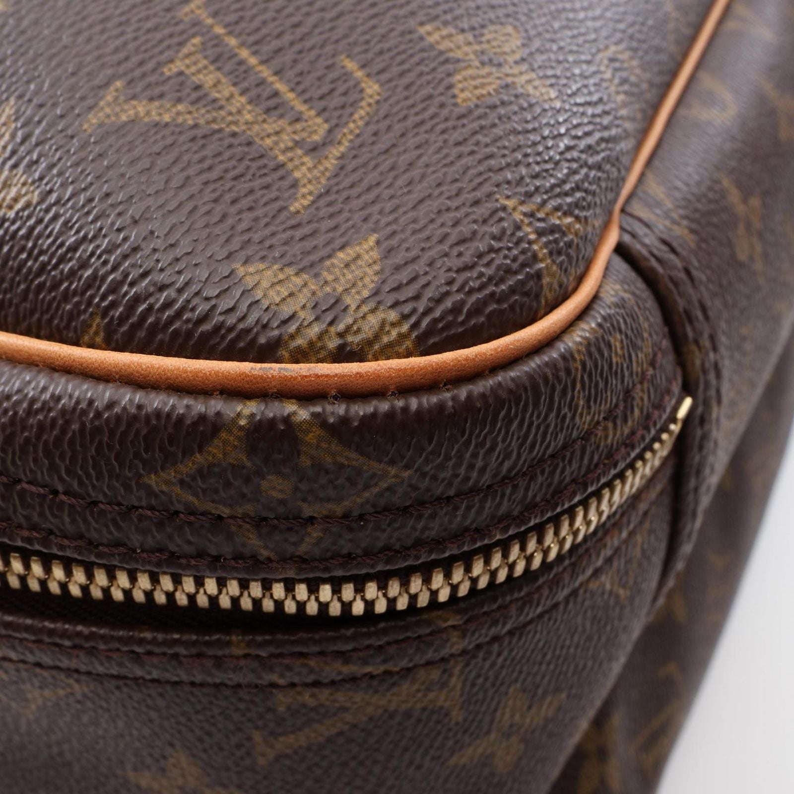 Louis Vuitton Boston Bag Alize 2-Way Canvas Leather 24 — view 9