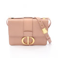 Dior Shoulder Bag 30 Montaigne Pink Beige Leather