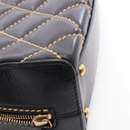 Chanel Handbag Wild Stitch Black Leather — view 9