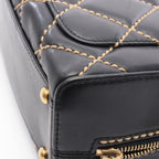 Chanel Handbag Wild Stitch Black Leather — view 8