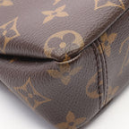 Louis Vuitton Shoulder Bag Nano Pallas 2-Way Noir Canvas Leather — view 6