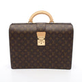 Louis Vuitton Briefcase Serviette Fermoir Canvas Leather