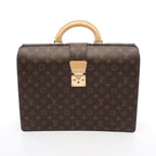 Louis Vuitton Briefcase Serviette Fermoir Canvas Leather