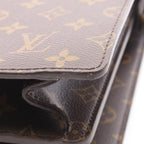 Louis Vuitton Briefcase Serviette Fermoir Canvas Leather — view 7