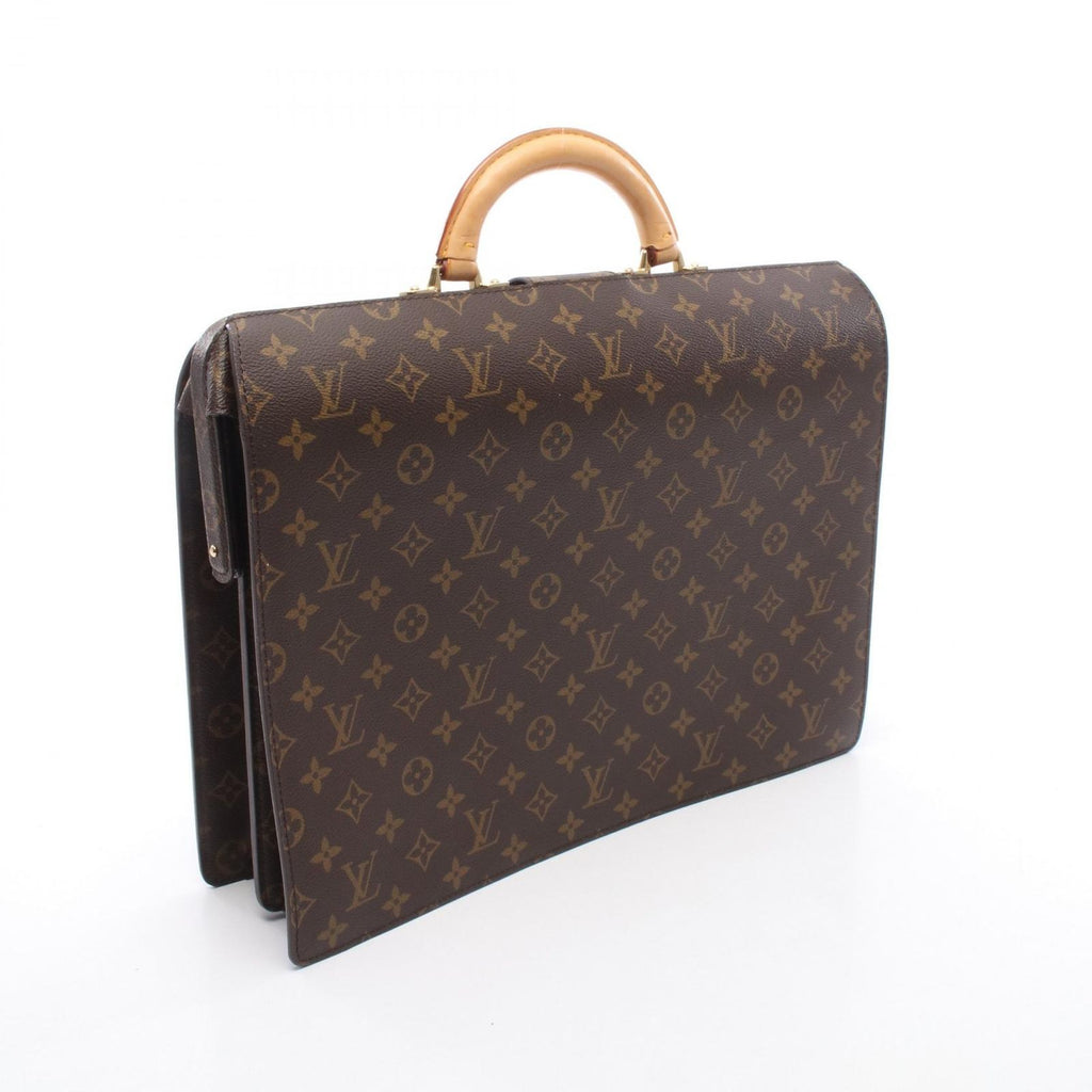 Louis Vuitton Briefcase Serviette Fermoir Canvas Leather — view 2