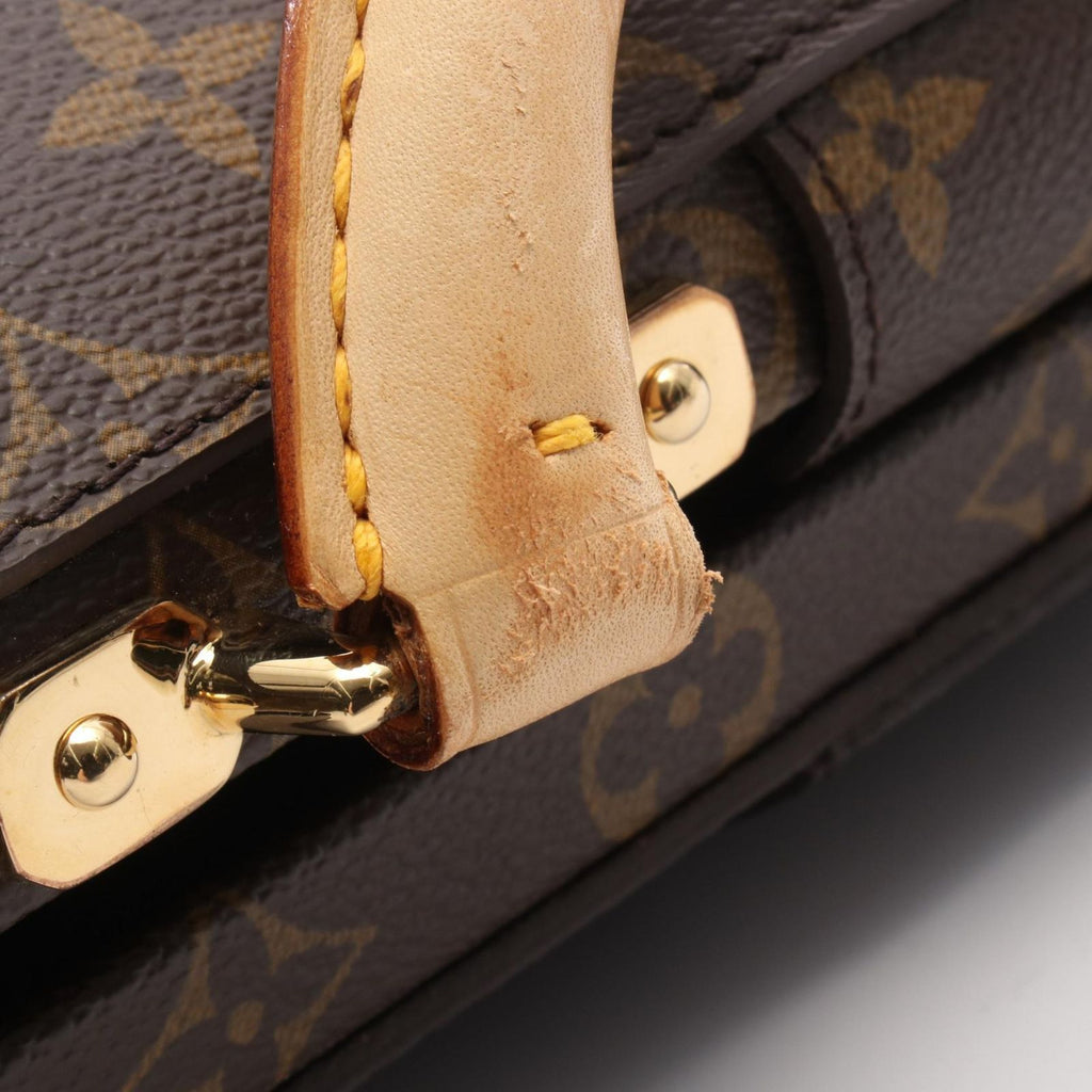 Louis Vuitton Briefcase Serviette Fermoir Canvas Leather — view 6