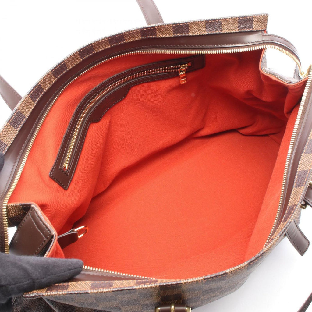 Louis Vuitton Tote Chelsea Damier Ebene Canvas Leather — view 3