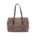 Louis Vuitton Tote Chelsea Damier Ebene Canvas Leather