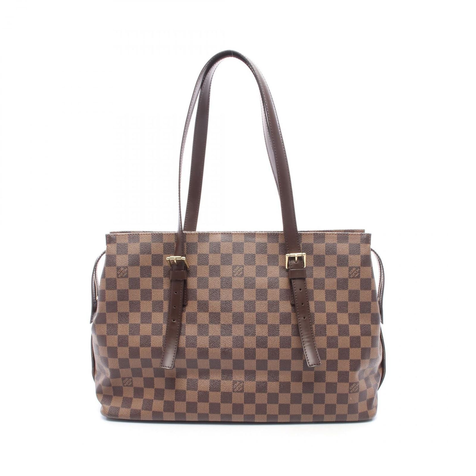 Louis Vuitton Tote Chelsea Damier Ebene Canvas Leather