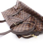 Louis Vuitton Tote Chelsea Damier Ebene Canvas Leather — view 7