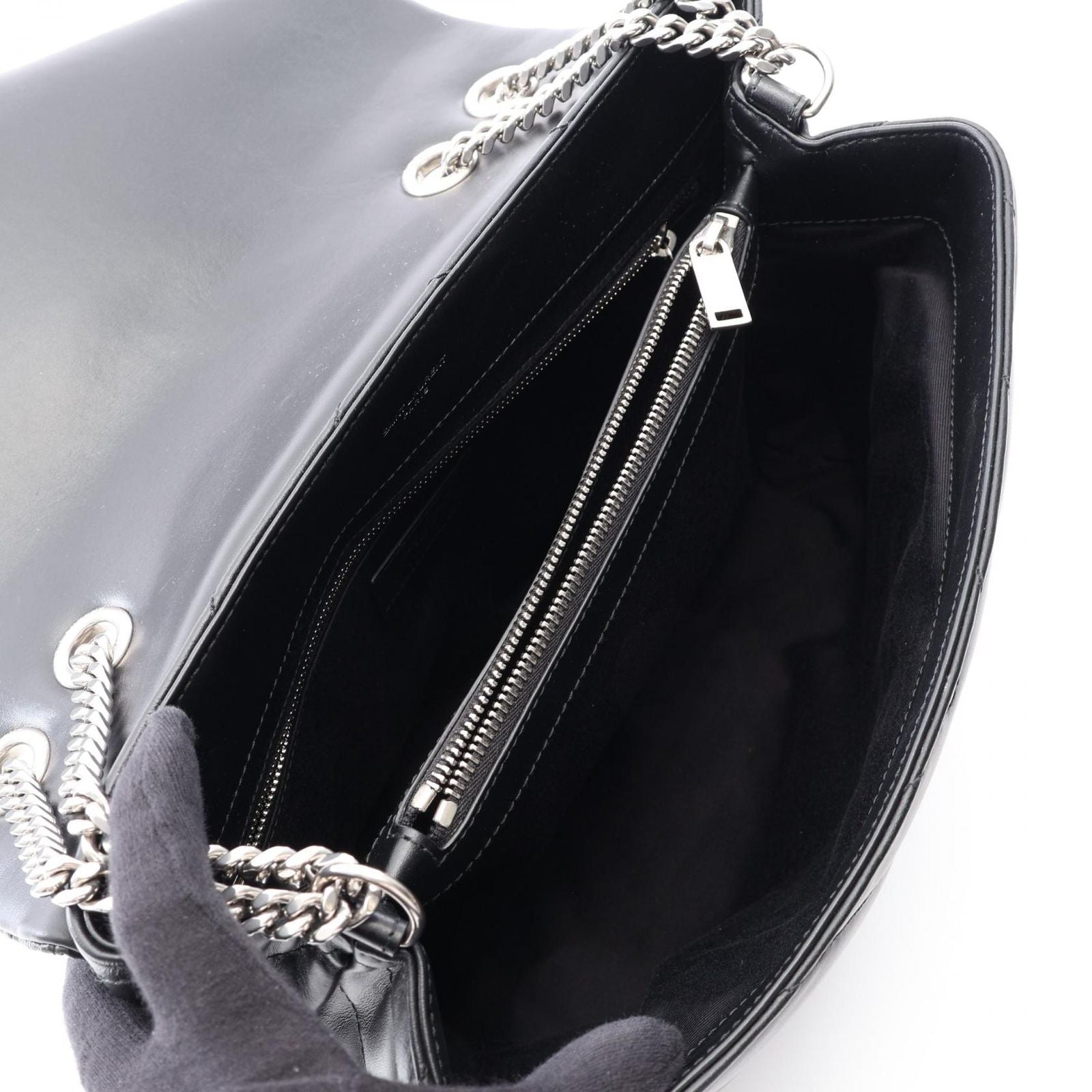 Saint Laurent Paris Tote Loulou Black Leather — view 3