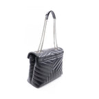 Saint Laurent Paris Tote Loulou Black Leather — view 2