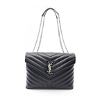 Saint Laurent Paris Tote Loulou Black Leather