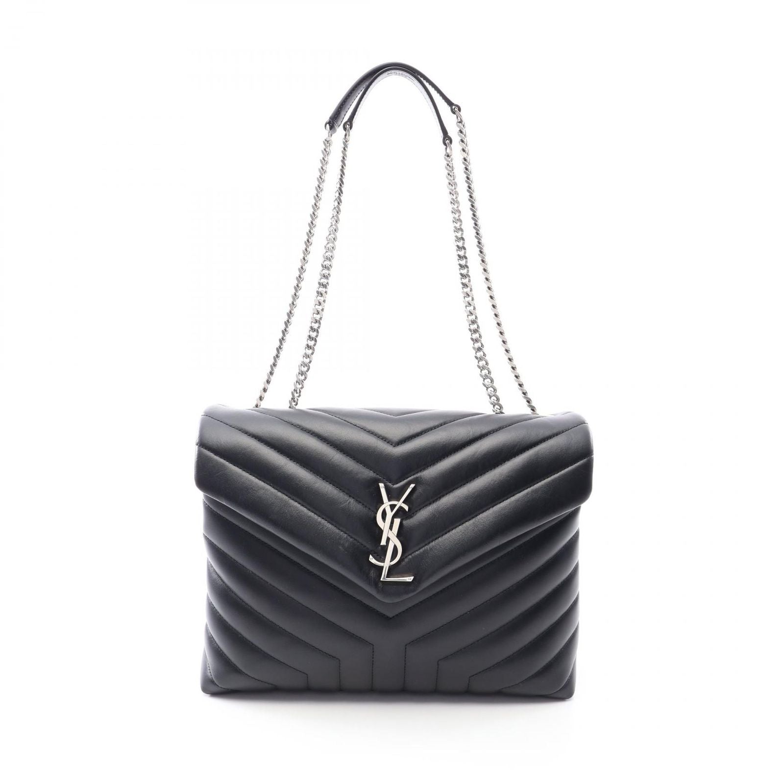 Saint Laurent Paris Tote Loulou Black Leather