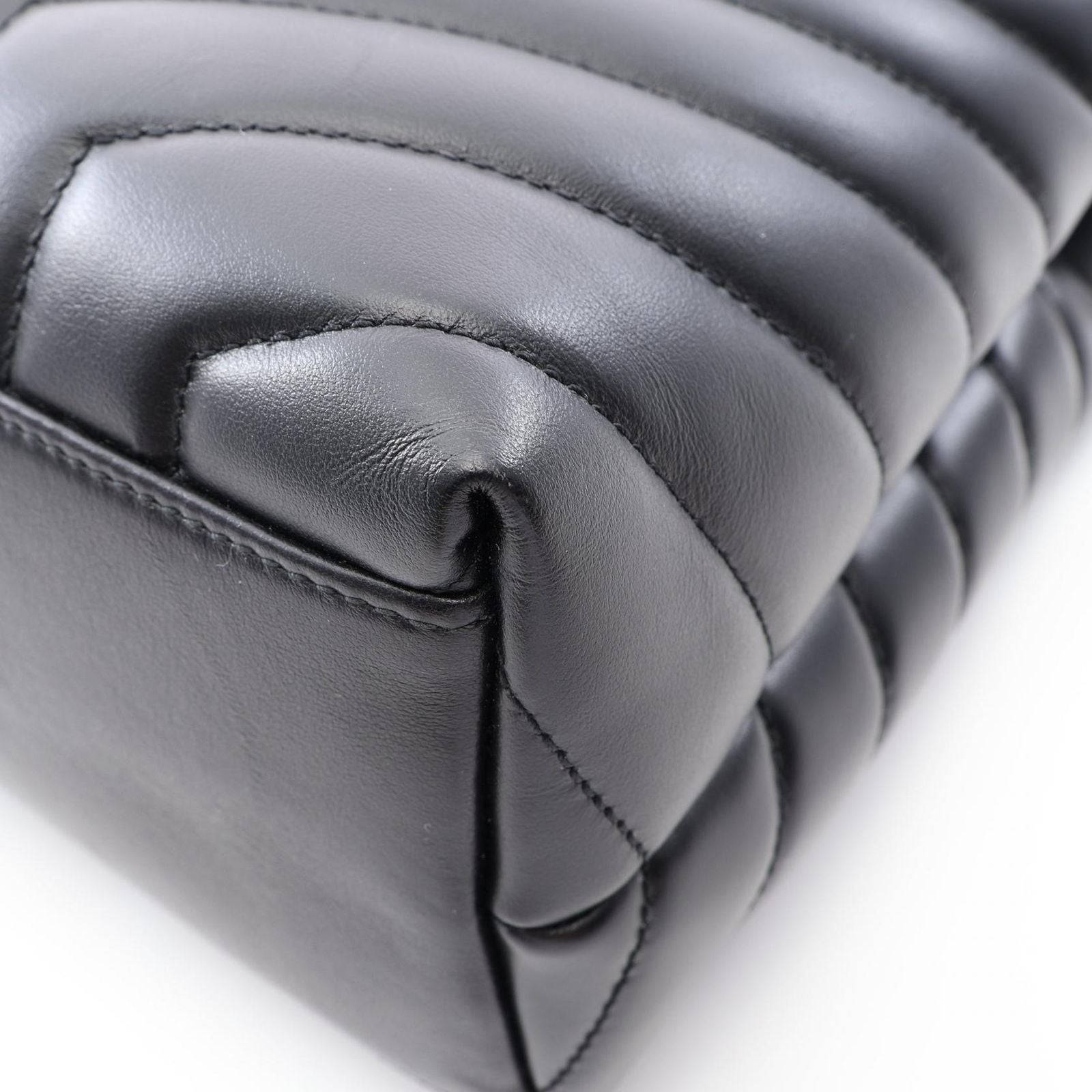Saint Laurent Paris Tote Loulou Black Leather — view 5