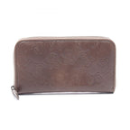 Bottega Veneta Round Wallet Butterfly Motif Brown Leather