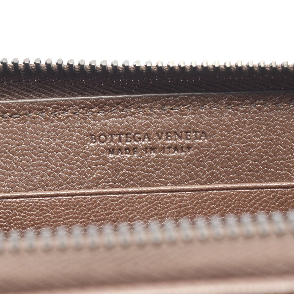 Bottega Veneta Round Wallet Butterfly Motif Brown Leather — view 4