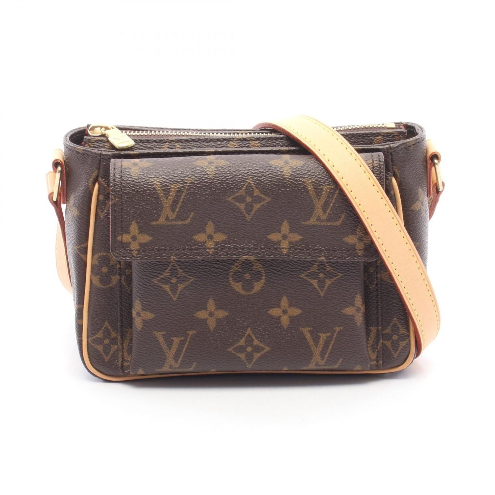 Louis Vuitton Shoulder Bag Viva City PM Canvas Leather