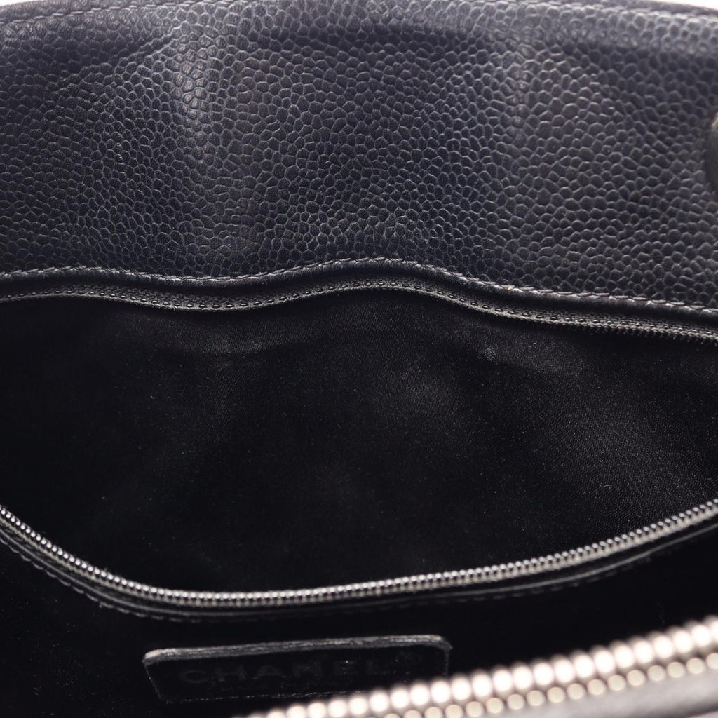 Chanel Tote Quilted Grand Shopping GST Black Caviar Leather GST Chain — view 9