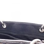 Chanel Tote Quilted Grand Shopping GST Black Caviar Leather GST Chain — view 8