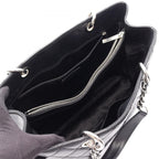 Chanel Tote Quilted Grand Shopping GST Black Caviar Leather GST Chain — view 3
