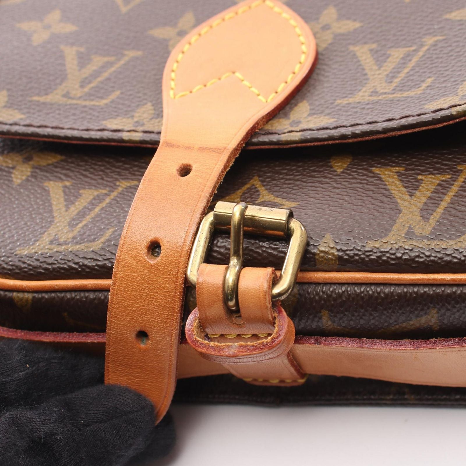 Louis Vuitton Shoulder Bag Cartouchiere PM Canvas Leather — view 6