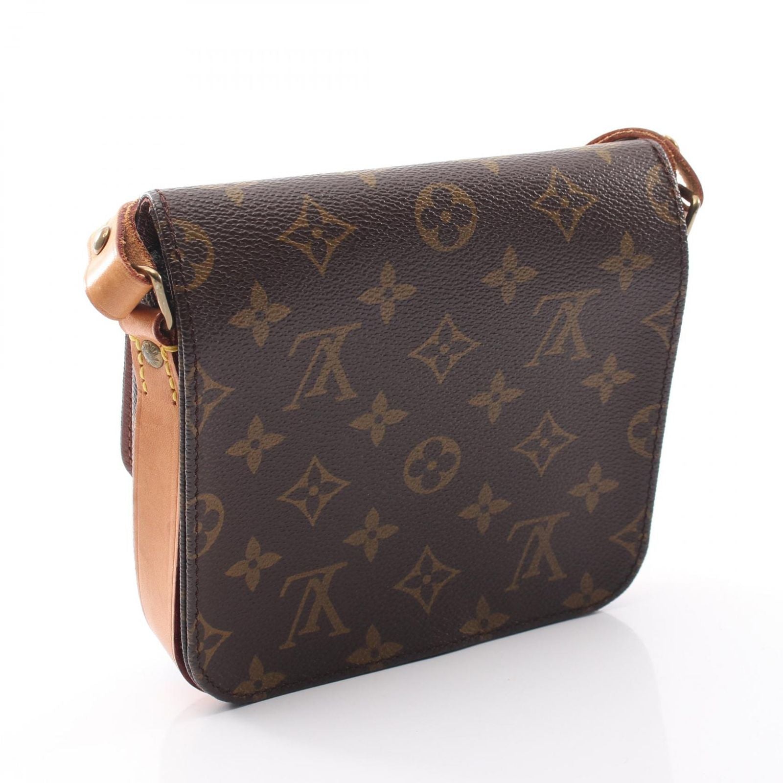 Louis Vuitton Shoulder Bag Cartouchiere PM Canvas Leather — view 2