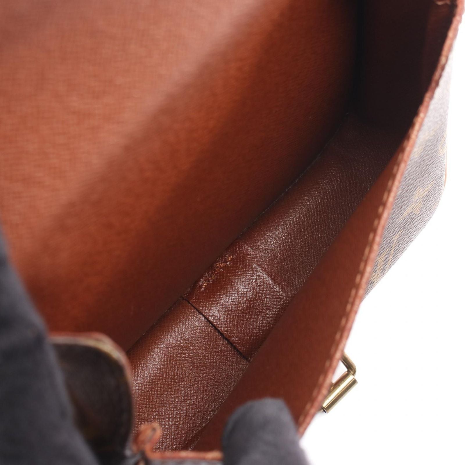 Louis Vuitton Shoulder Bag Cartouchiere PM Canvas Leather — view 3
