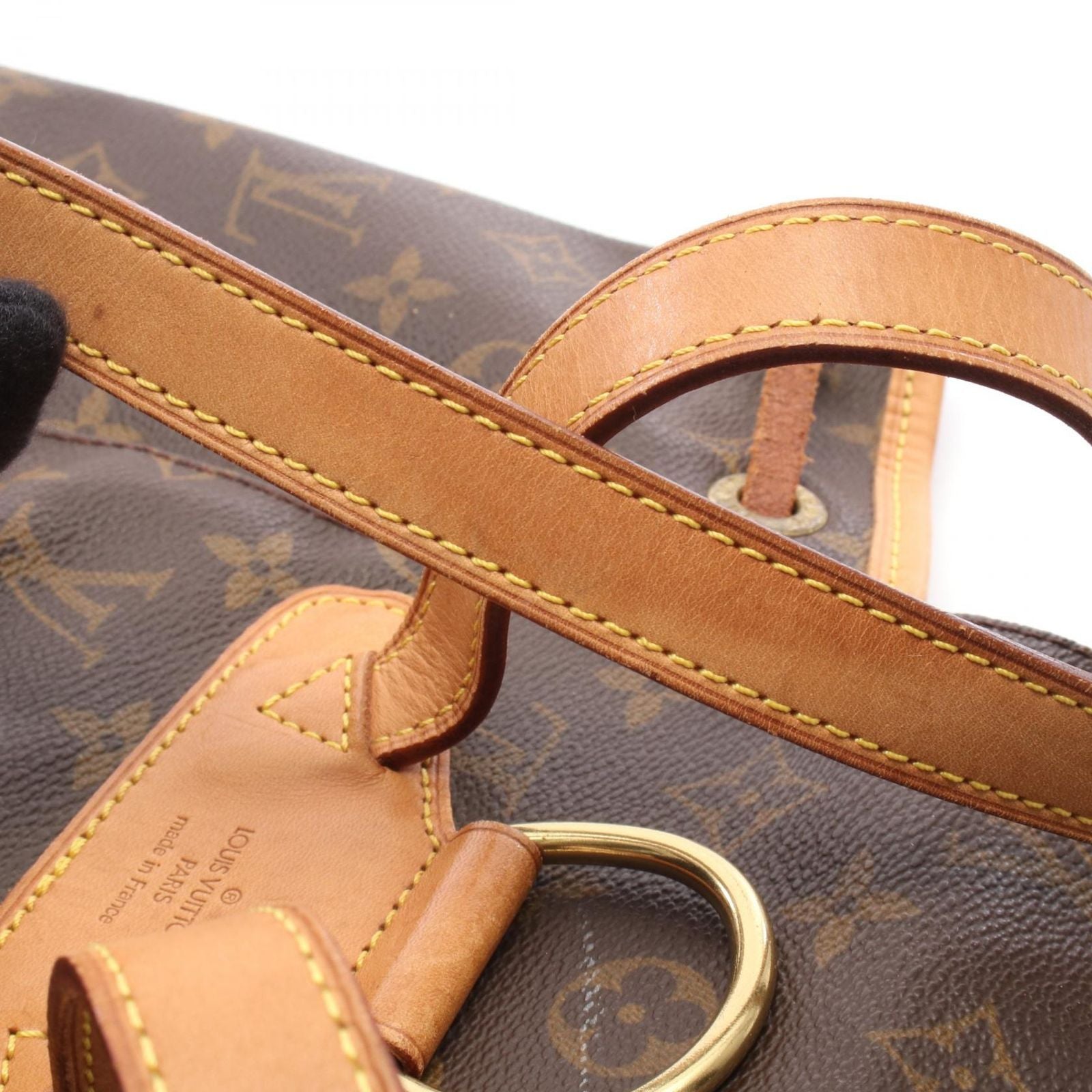 Louis Vuitton Backpack Mini Montsouris Canvas Leather MM — view 9