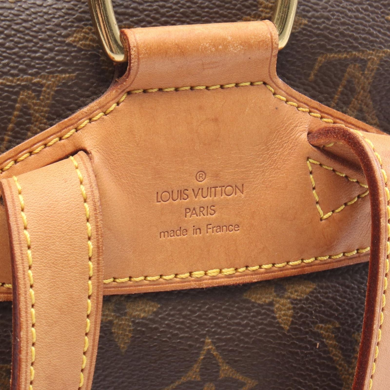 Louis Vuitton Backpack Mini Montsouris Canvas Leather MM — view 4