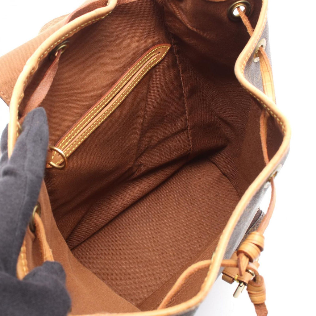 Louis Vuitton Backpack Mini Montsouris Canvas Leather MM — view 3