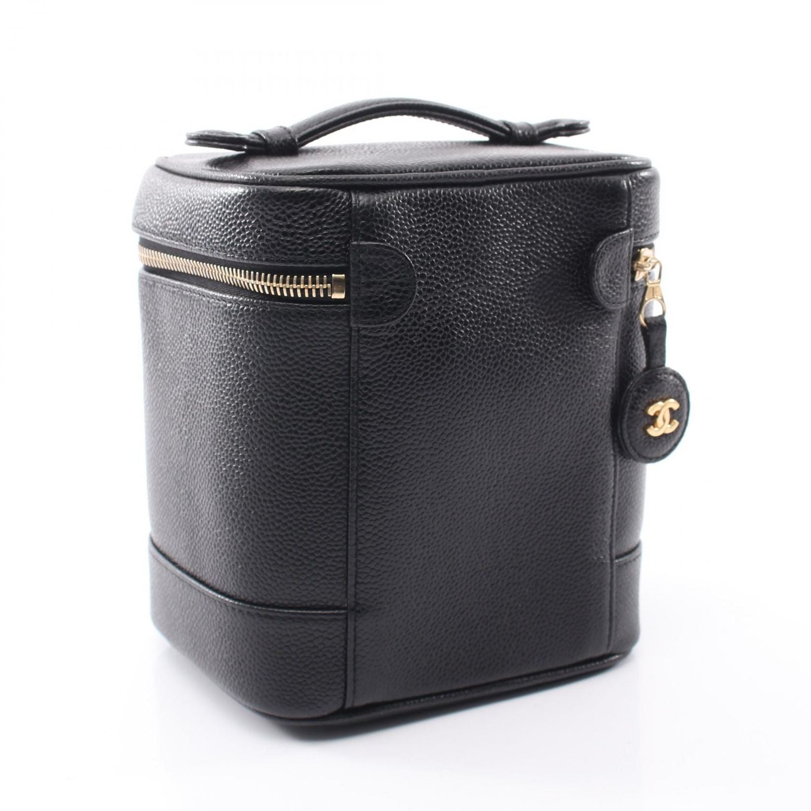 Chanel Handbag CC Logo Black Caviar Leather — view 2