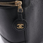 Chanel Handbag CC Logo Black Caviar Leather — view 7