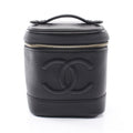 Chanel Handbag CC Logo Black Caviar Leather