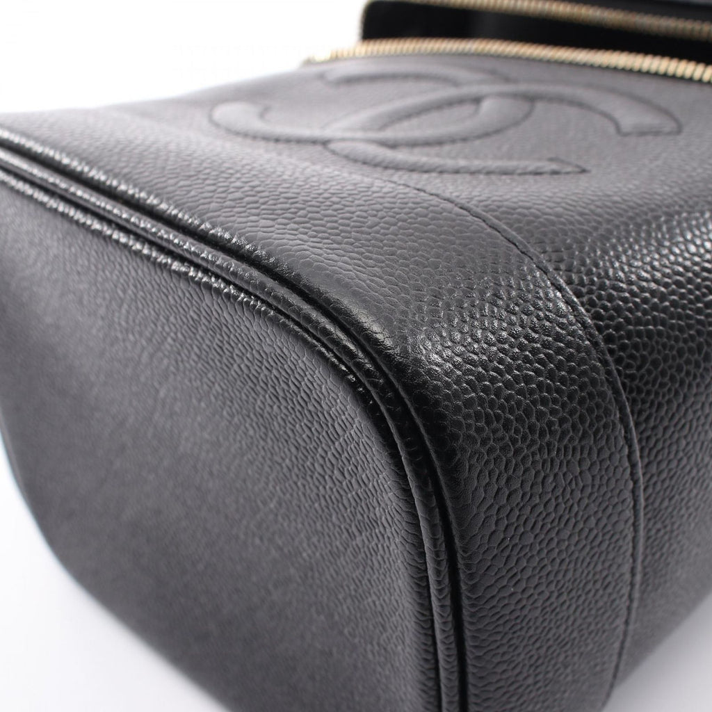 Chanel Handbag CC Logo Black Caviar Leather — view 6