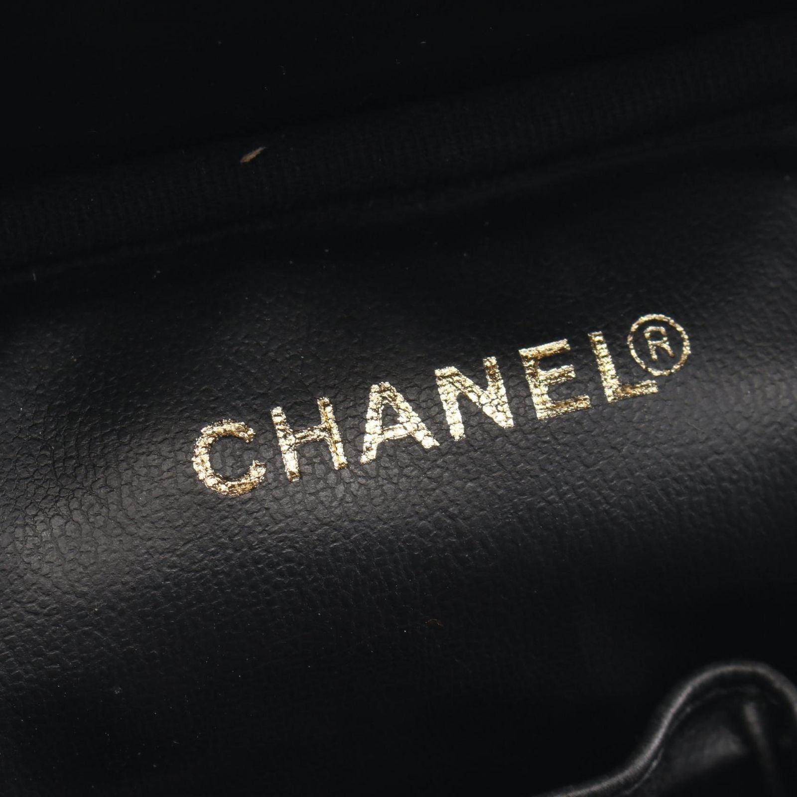 Chanel Handbag CC Logo Black Caviar Leather — view 4